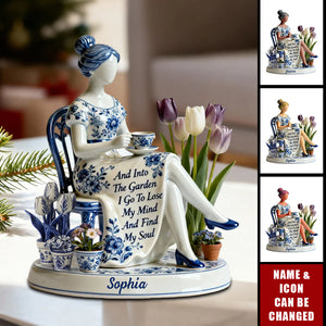 Into The Gardening I Go - Personalized Gardening Shaped Acrylic Plaque