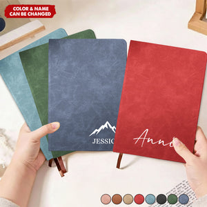 Custom Monogram Initial Name For Her, Him - Personalized Leather Journal