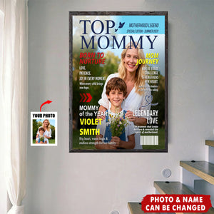 Personalized Mommy Magazine Cover – Custom Mom Gift, Mother’s Day Gift, Mom Birthday Gift Idea