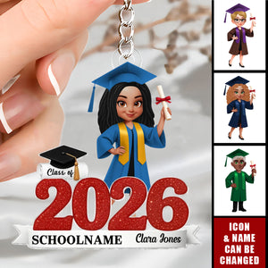 Class Of 2026 Senior - Personalized Acrylic Keychain - Gift For Senior