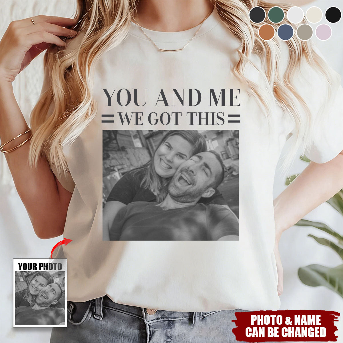 Annoying Each Other ... And Still Going Strong - Vintage Version - Personalized Photo Comfort Tee
