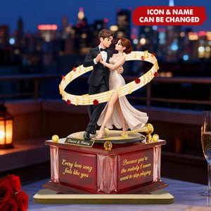 You're The Melody I Never Want To Stop Playing - Personalized 2-Layered Wooden Plaque - Valentine's Gift For Him, For Her, For Couple