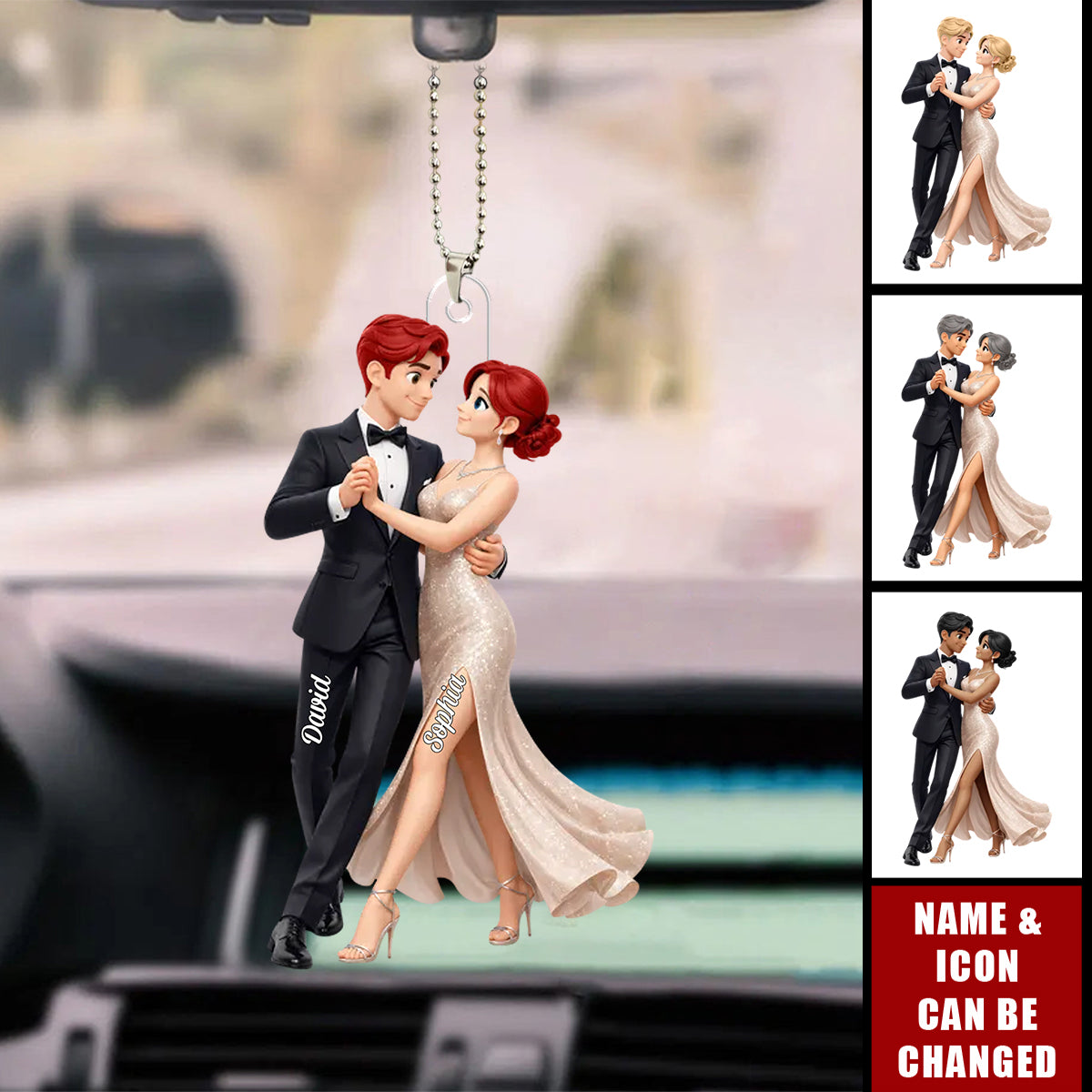 You're The Melody I Never Want To Stop Playing - Personalized Car Ornament - Valentine's Gift For Him, For Her, For Couple