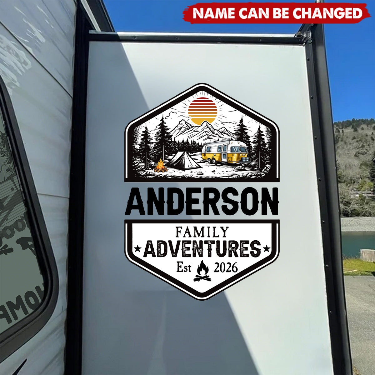 Family Adventures - Personalized RV Decal