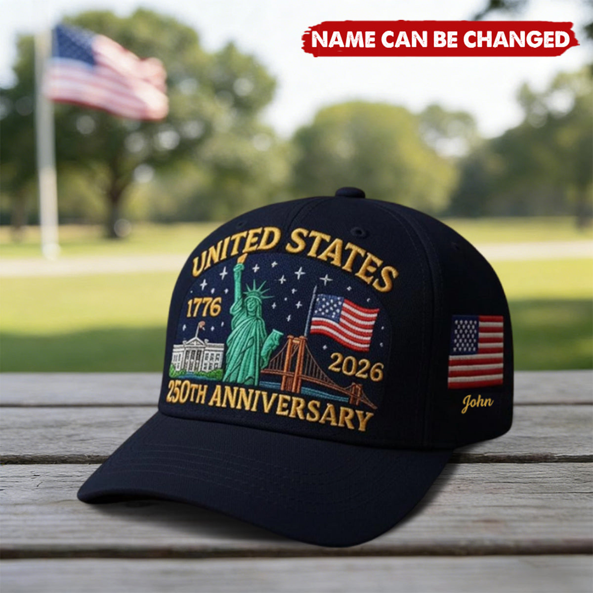 USA 250th Anniversary Eagle Personalized Classic Cap