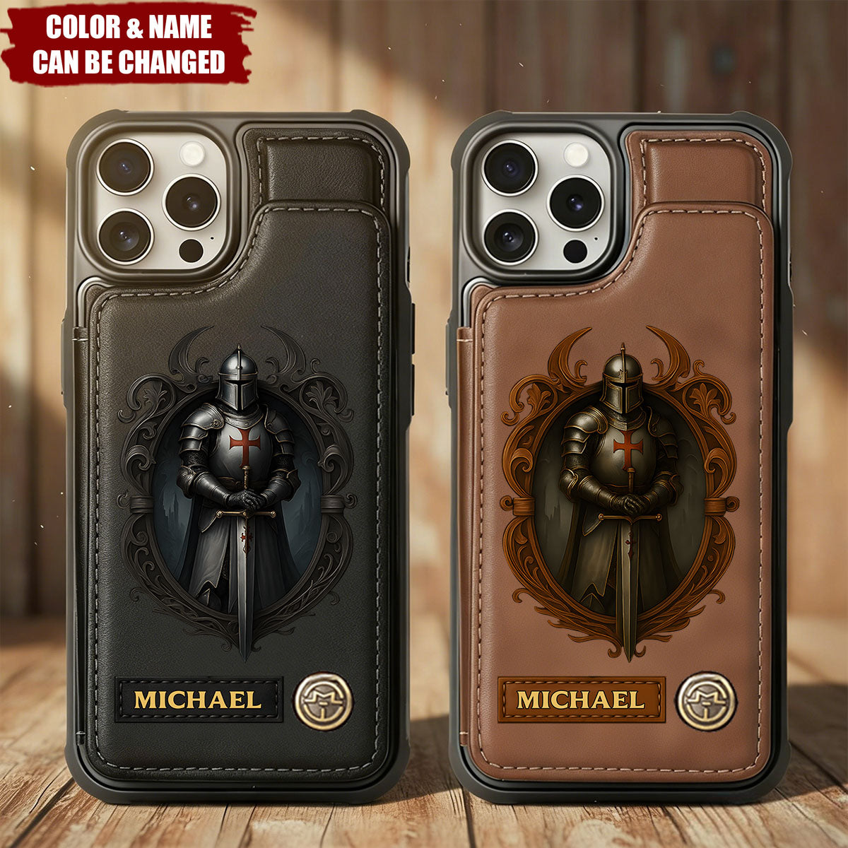 Knight Of God - Personalized Christian Wallet Phone Case