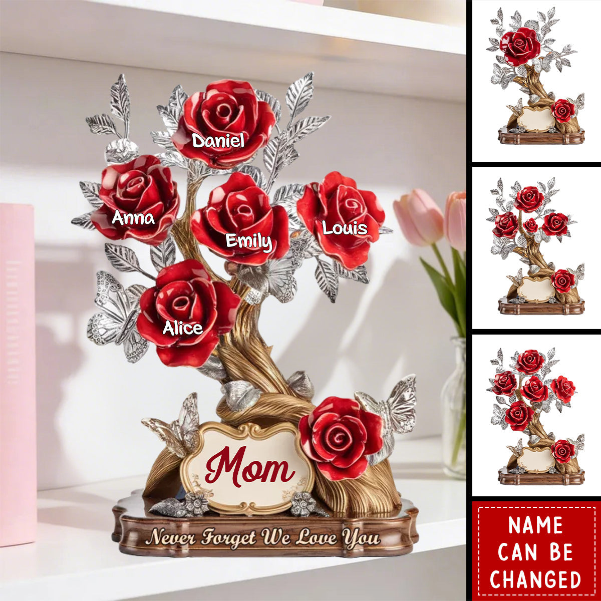 Custom Acrylic Plaque - Personalized Mother's Day Gifts For Mom, Grandma - Each Rose, A Piece Of Her Heart