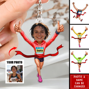 Running Lover, Home Decor, Personalized Keychain