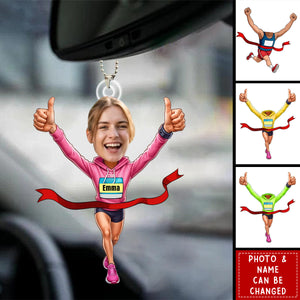 Running Lover, Home Decor, Personalized Car Ornament