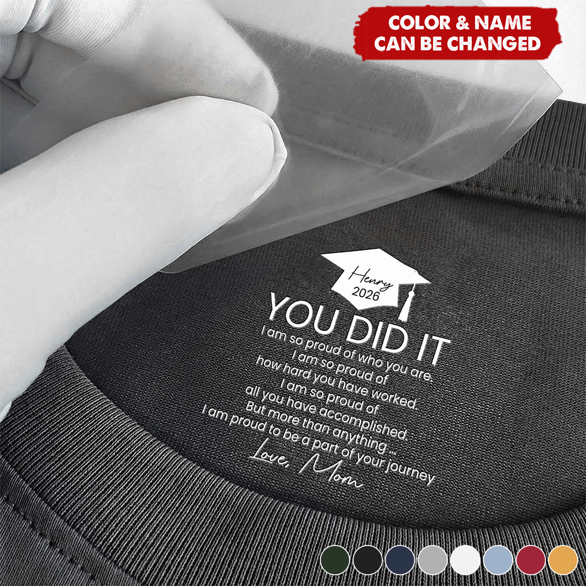 Graduation Gifts Hidden Message For Graduated Son, Daughter - Personalized Shirt