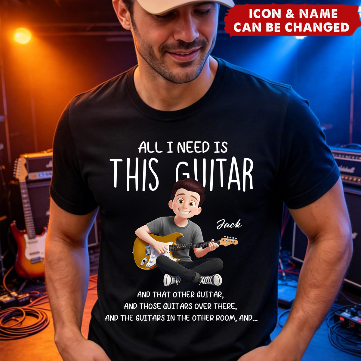 All I Need Is This Guitar - Personalized Shirt