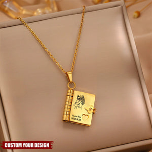 A Letter to My Daughter – My Little Star Personalized Book Necklace