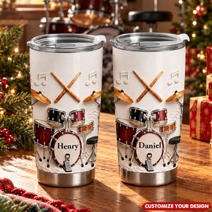 Drums Are My Therapy - Personalized Drum Tumbler