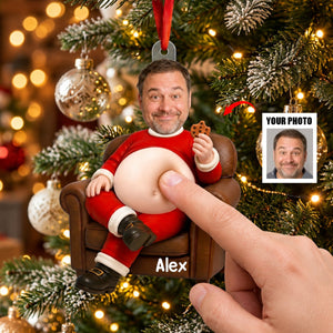 Custom Photo Squishy Ornament - Personalized Christmas Birthday Gifts  - Big Belly Full Of Joy