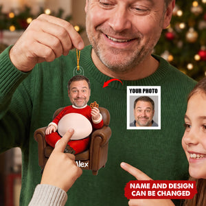 Custom Photo Squishy Ornament - Personalized Christmas Birthday Gifts  - Big Belly Full Of Joy