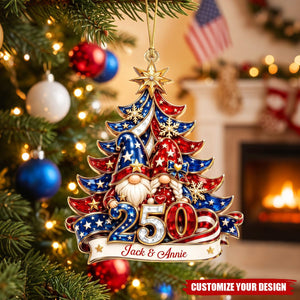 Lovely Couple Acrylic Ornament - Personalized Christmas Gifts For Couples