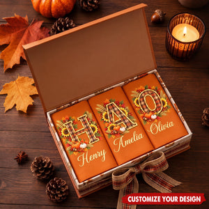 Custom Napkin - Personalized Birthday Gifts - Warm Fall Wishes To All