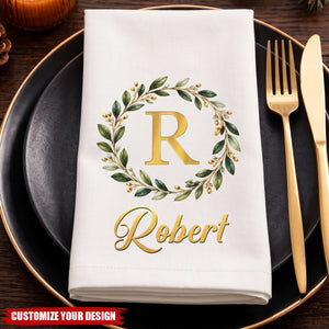 Custom Napkin - Personalized Christmas Birthday Gifts - Holiday Joy Starts Here