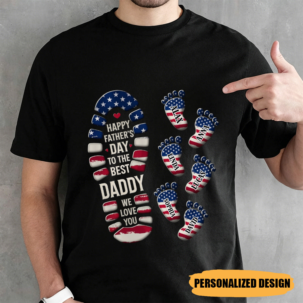 America 250th Anniversary - Personalized Shirt - Father's Day Birthday Gifts For Dad, Grandpa