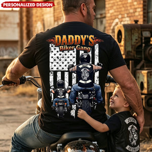 Daddy‘s Biker Gang - Personalized Shirt - Father's Day Gift For Dad, Grandpa