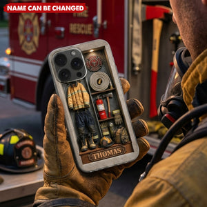 Courage Fire Honor Rescue, Personalized Clear Phone Case, Gift For Him