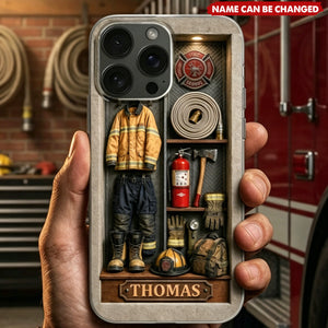 Courage Fire Honor Rescue, Personalized Clear Phone Case, Gift For Him