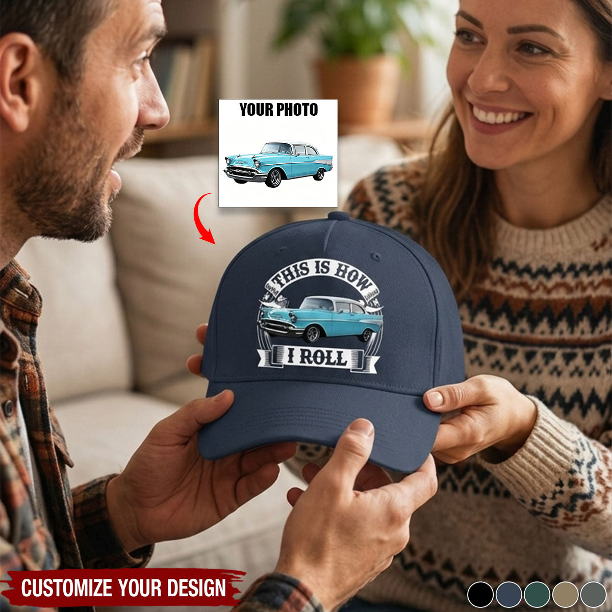 I'm Not Old I'm Classic Funny Car Graphic Personalized Car's Photo Classic Cap