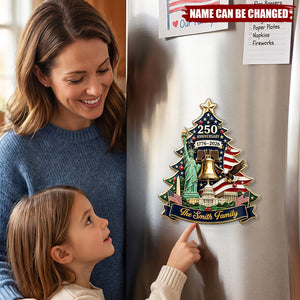 Where Freedom Meets Home - Personalized Acrylic Fridge Magnet