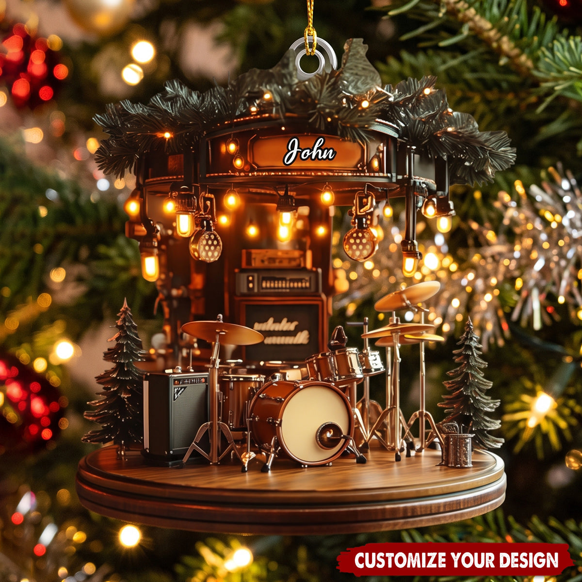 Personalized Musician Christmas Ornament - Custom Band Acrylic Gift