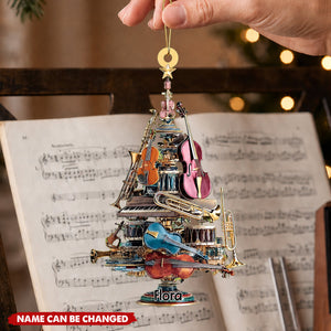 Personalized Instrument Christmas Tree Ornament - Custom Violin Ornament Gifts