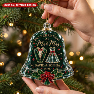 First Christmas As Mr & Mrs, Acrylic Ornament