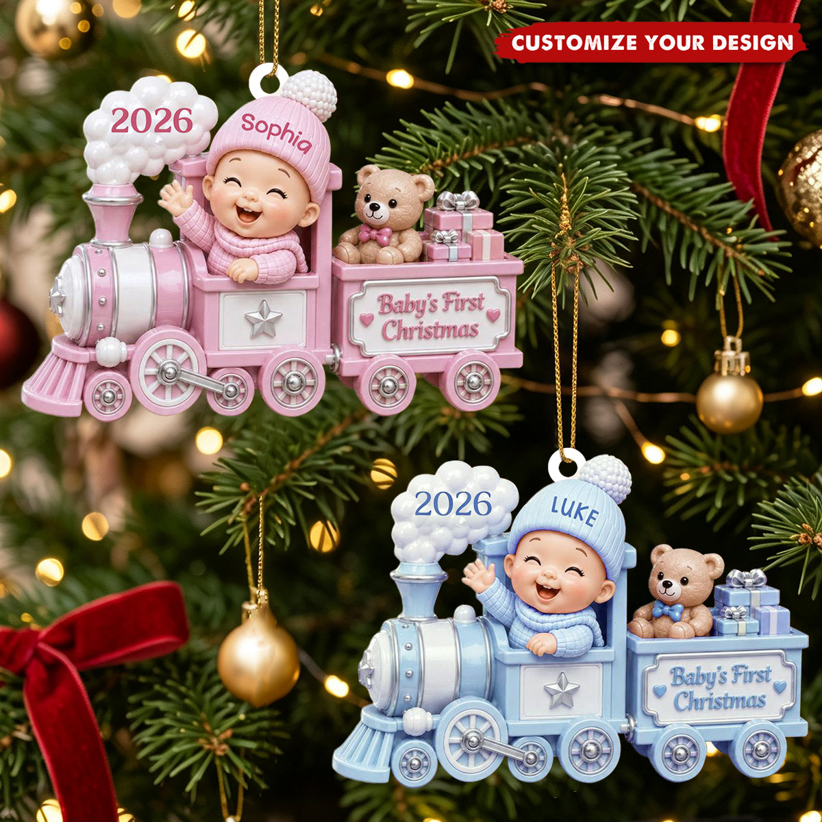 Baby's First Christmas - Custom Acrylic Ornament, Gift For New Parents