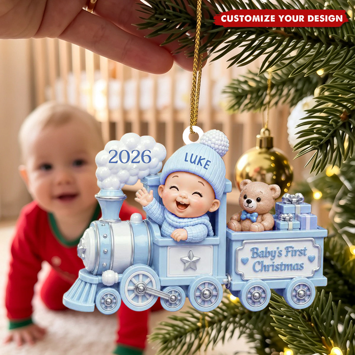 Baby's First Christmas - Custom Acrylic Ornament, Gift For New Parents