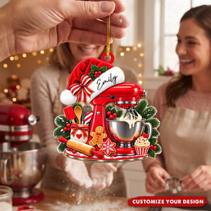 Just A Girl Who Loves Baking-Personalized Christmas Ornament