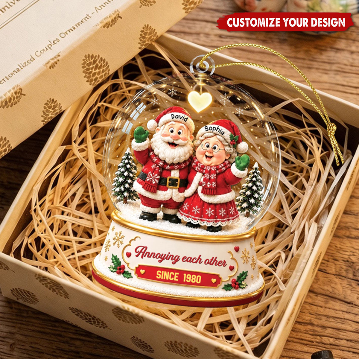 Annoying Each Other Since - Personalized Acrylic Ornament for Couples