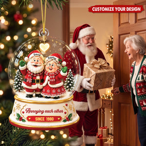 Annoying Each Other Since - Personalized Acrylic Ornament for Couples