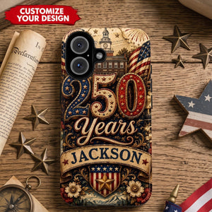 Retro American Freedom Independence Day Gifts - Personalized Smartphone Case