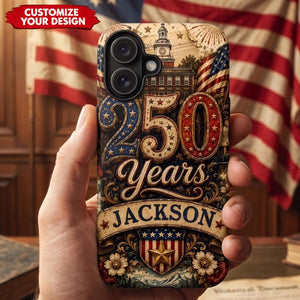 Retro American Freedom Independence Day Gifts - Personalized Smartphone Case
