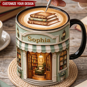 Custom Bookstore Coffee Mug, Cozy Gift for Book Lovers, Reading Lover Birthday Present