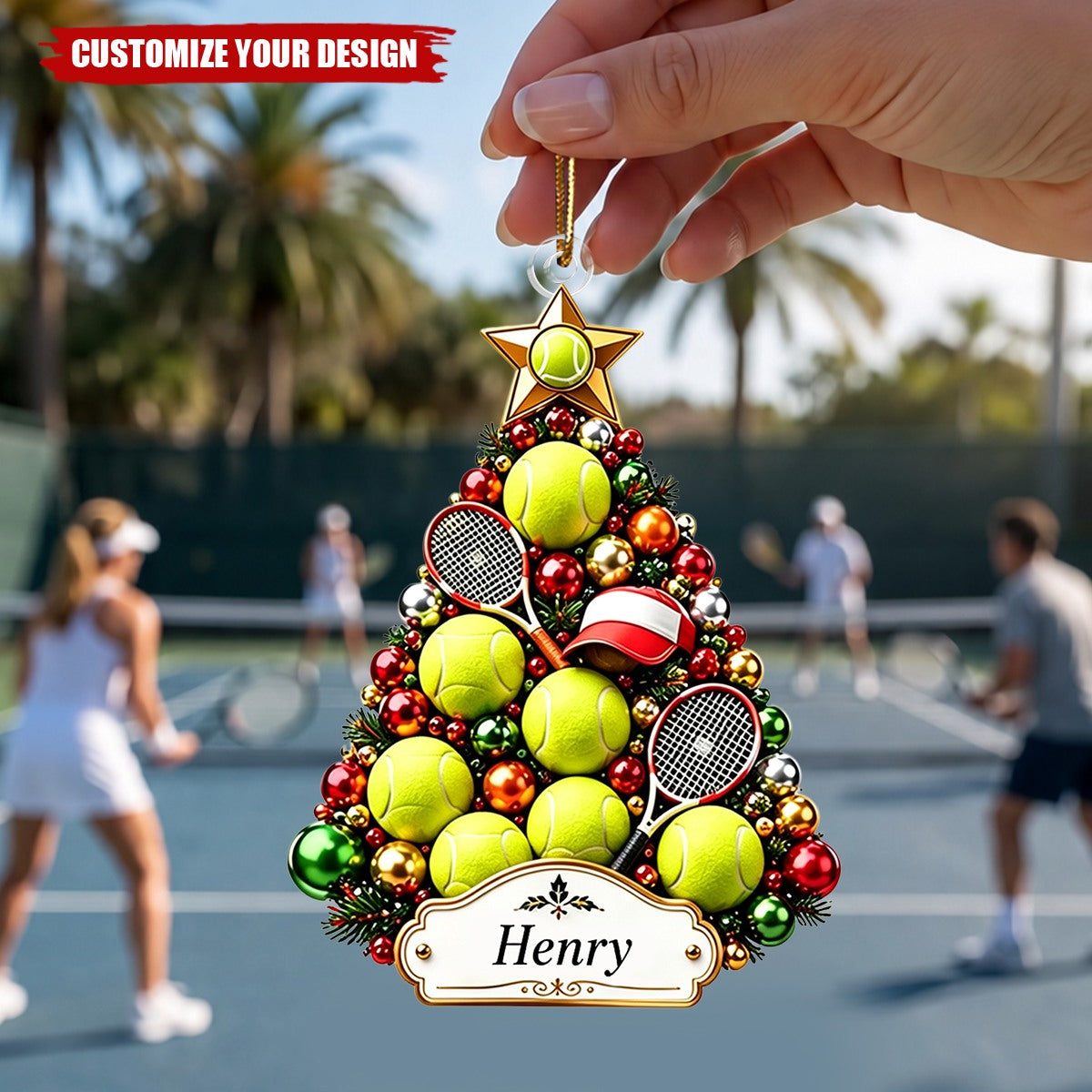 Personalized Multi‑Sport Acrylic Ornament, Gift for Athletes & Sports Fans
