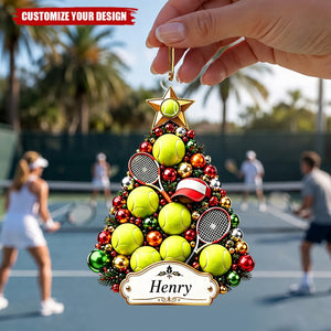 Personalized Multi‑Sport Acrylic Ornament, Gift for Athletes & Sports Fans
