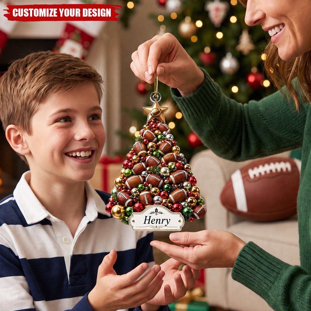Personalized Multi‑Sport Acrylic Ornament, Gift for Athletes & Sports Fans