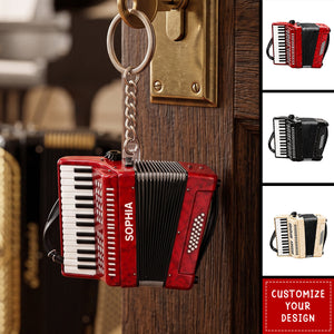 Custom Acrylic Accordion Keychain, Musician Gift for Accordion Players