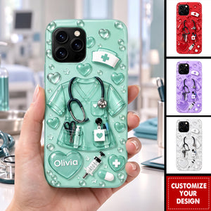 Personalized Nurse Phone Case, RN LPN Nurse Graduation Gift