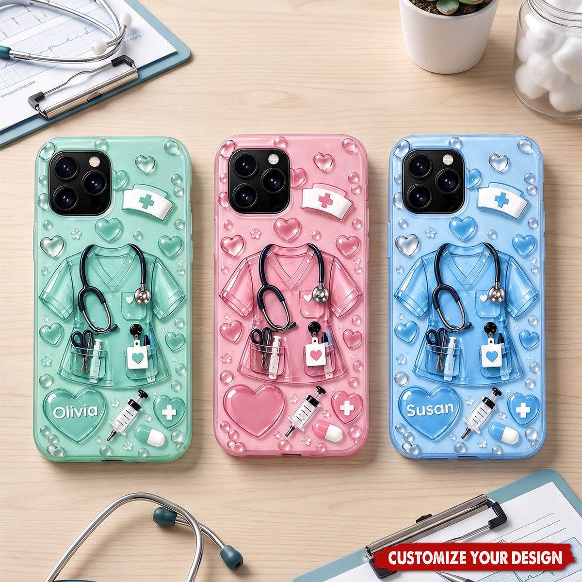 Personalized Nurse Phone Case, RN LPN Nurse Graduation Gift