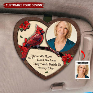 Custom Photo Memorial I'm Always With You - Personalized Custom Shaped Car Visor Clip