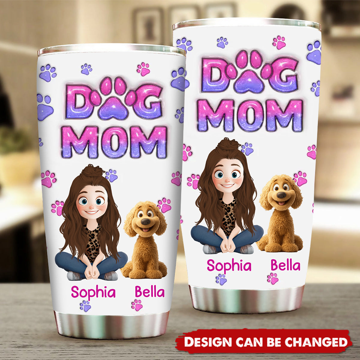 Furry Friends, Full Heart - Dog & Cat Personalized Tumbler - Gift For Pet Owners, Pet Lovers