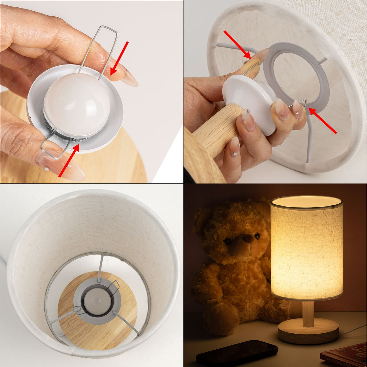 Light This Up I'm Always With You - Personalized Photo Fabric Lamp