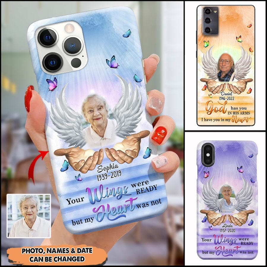 Personalized Memorial custom photo heaven phone case