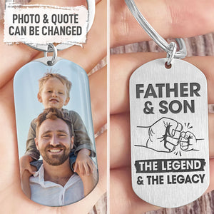 Best Friends For Life, Personalized Keychain, Father's Day Gifts, Custom Photo